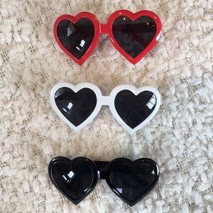 NWOT Heart Shaped Sunglasses